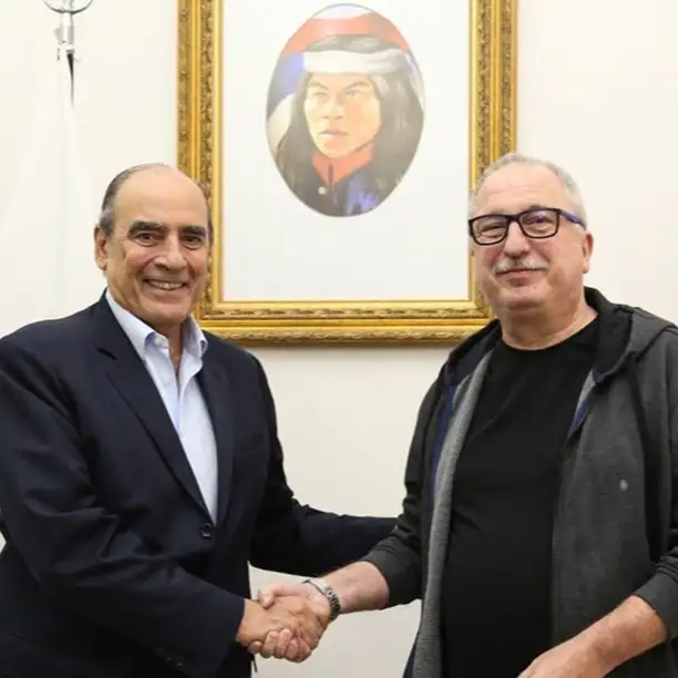 El gobernador de Misiones, Hugo Passalacqua, junto al jefe de Gabinete Guillermo Francos
