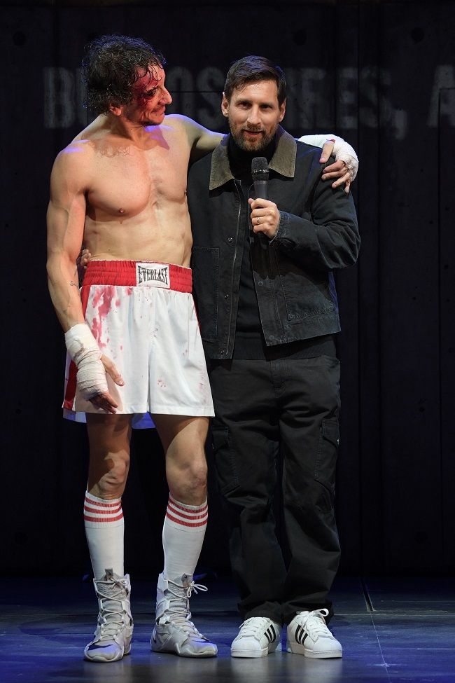 Lionel Messi y Nico Vázquez