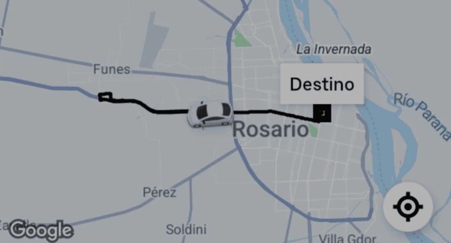 Rosario: Detuvieron a un chofer de aplicación por desviar el recorrido del viaje 20250903