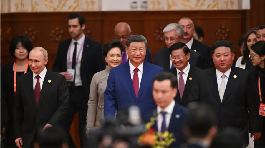 XI Jinping,Kim Jong Un y Vladimir Putin 20250902