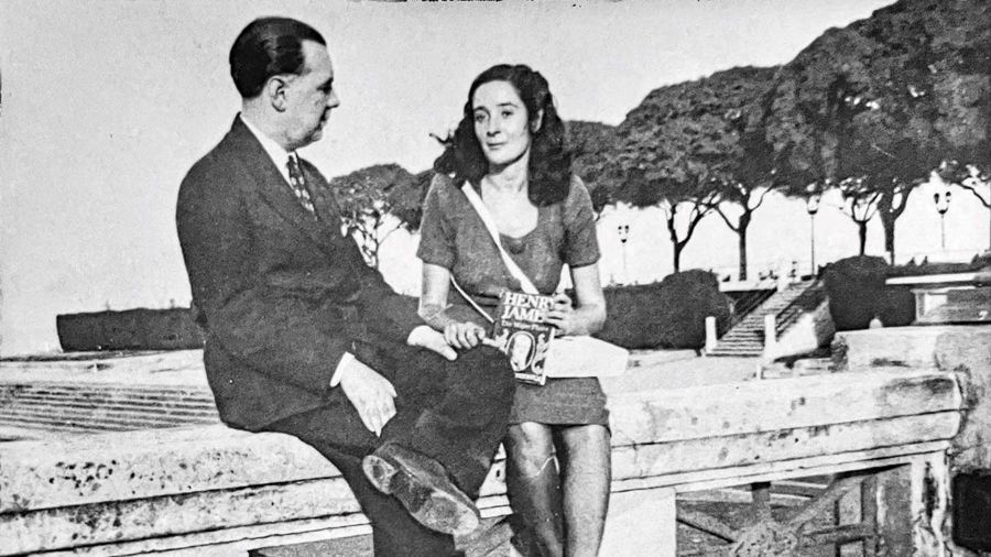 Jorge Luis Borges y Estela Canto