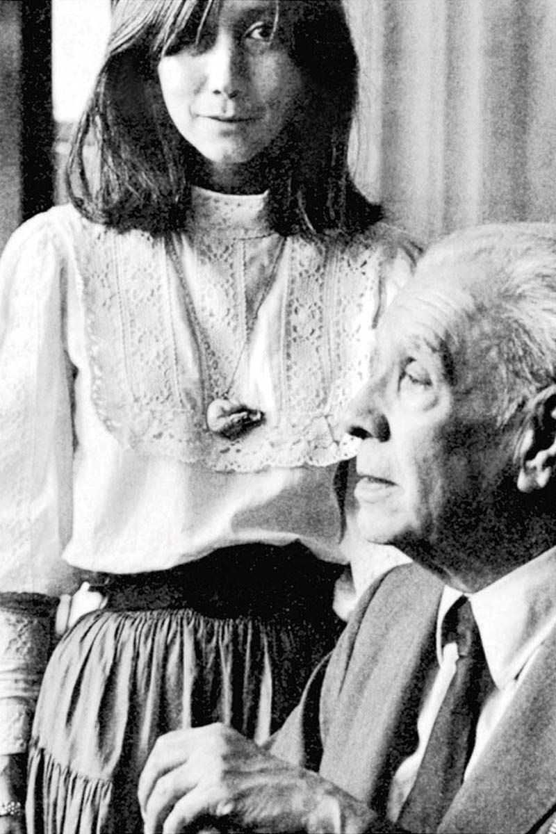 María Kodama y Jorge Luis Borges
