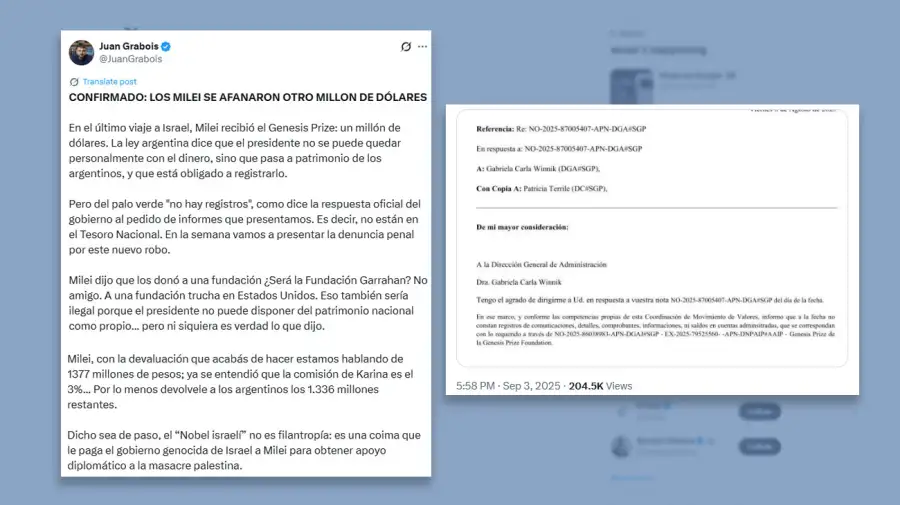 Posteo Juan Grabois 03092025