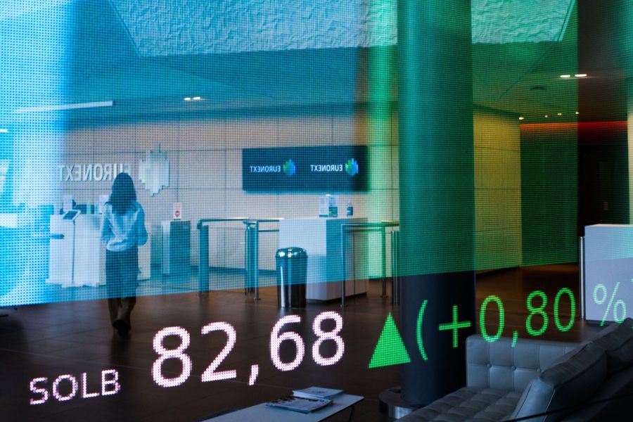 Inside The Paris Euronext NV Exchange as European Stocks Face Inflation Shock