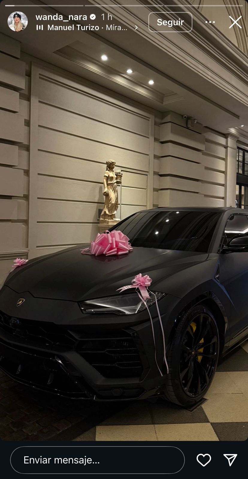El nuevo auto de Wanda Nara