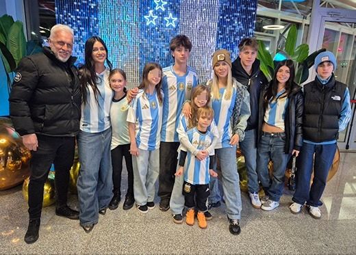 Famosos en la despedida de Messi en las Eliminatorias