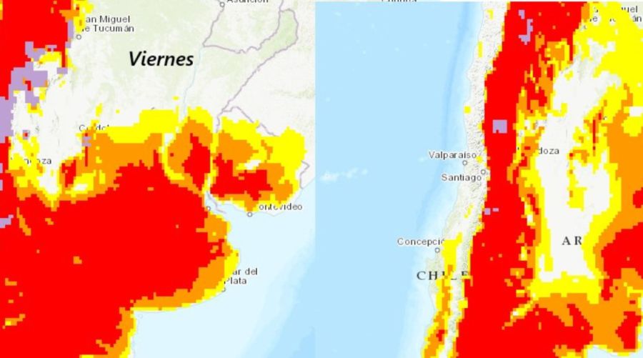Temperatura viernes 5 de septiembre
