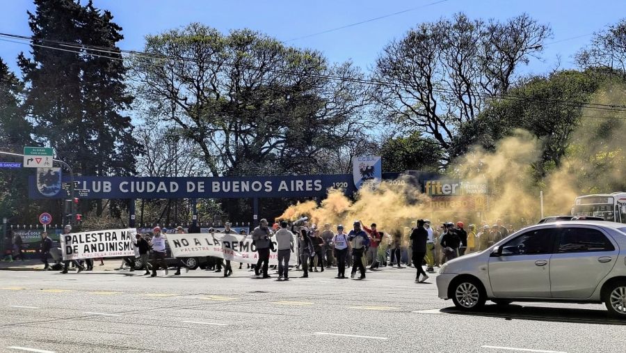 Protesta por palestra escalada septiembre 2025