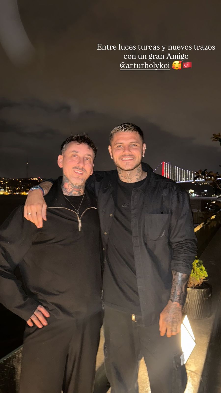 Así le quedó el brazo a Mauro Icardi al borrarse definitivamente el tatuaje dedicado a Wanda Nara