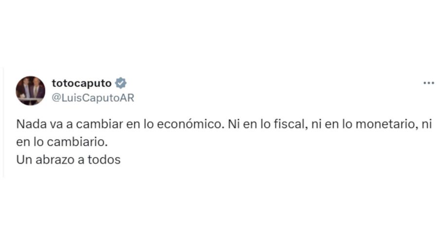 Luis Caputo X 20250907