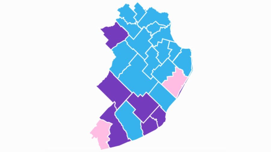Mapa electoral en la provincia de Buenos Aires