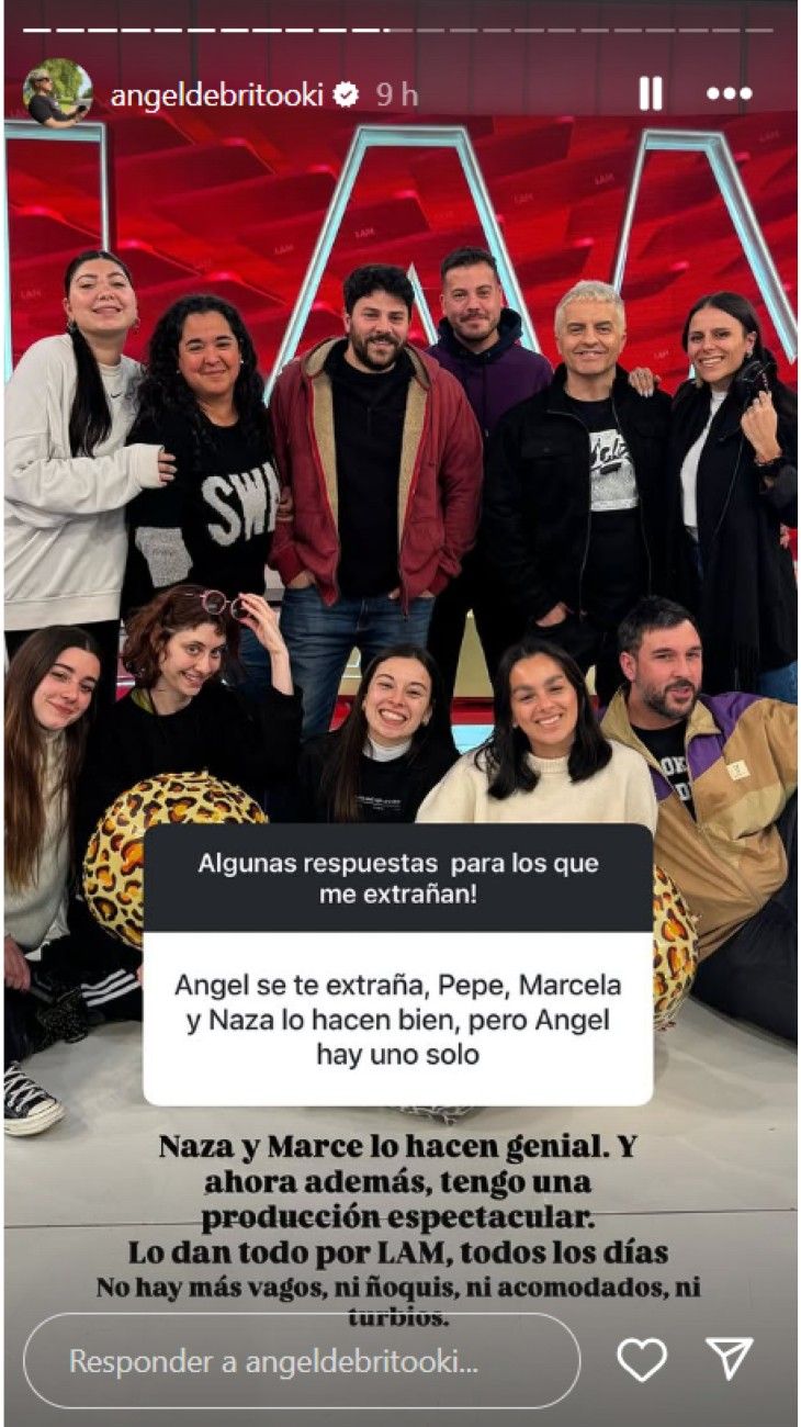 Ángel de Brito sobre LAM en su ausencia