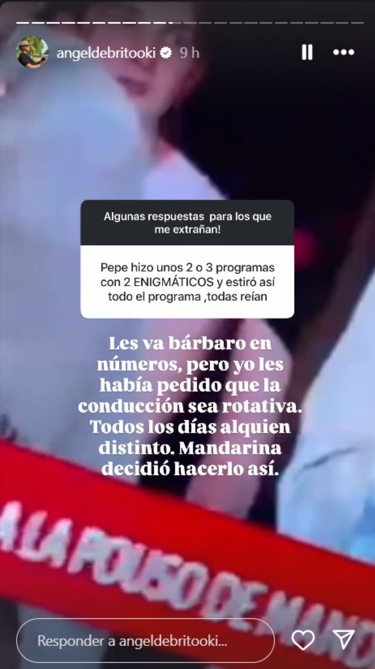 Ángel de Brito sobre LAM en su ausencia