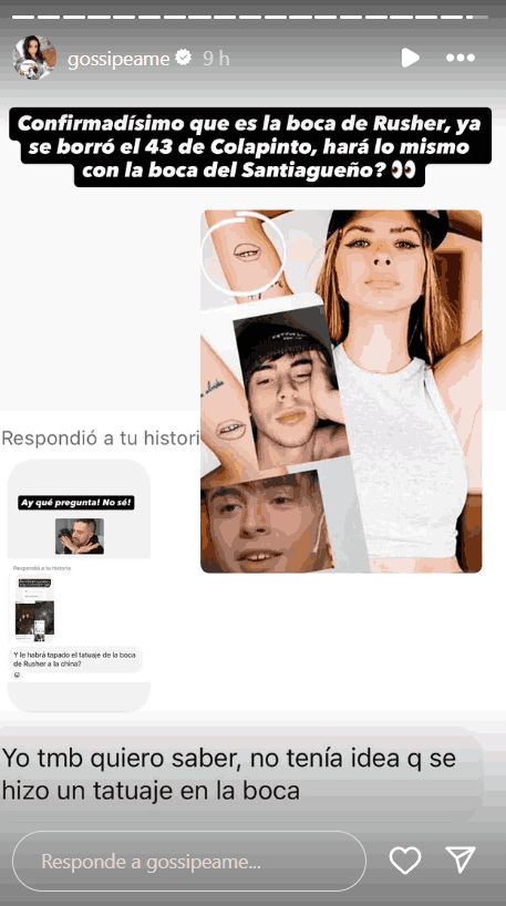 El tatuaje que la China Suárez aún no se borró y es sobre Rusherking 