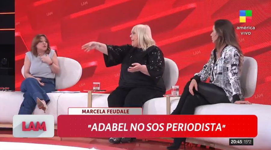 Marcela Feudale, Laura Ubfal y Adabel Guerrero