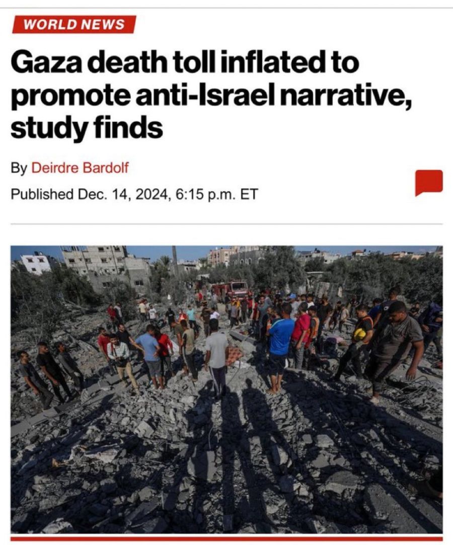 Muertes infladas en Gaza