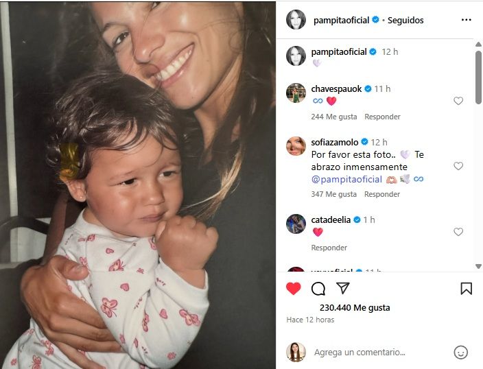 Pampita junto a su hija Blanca