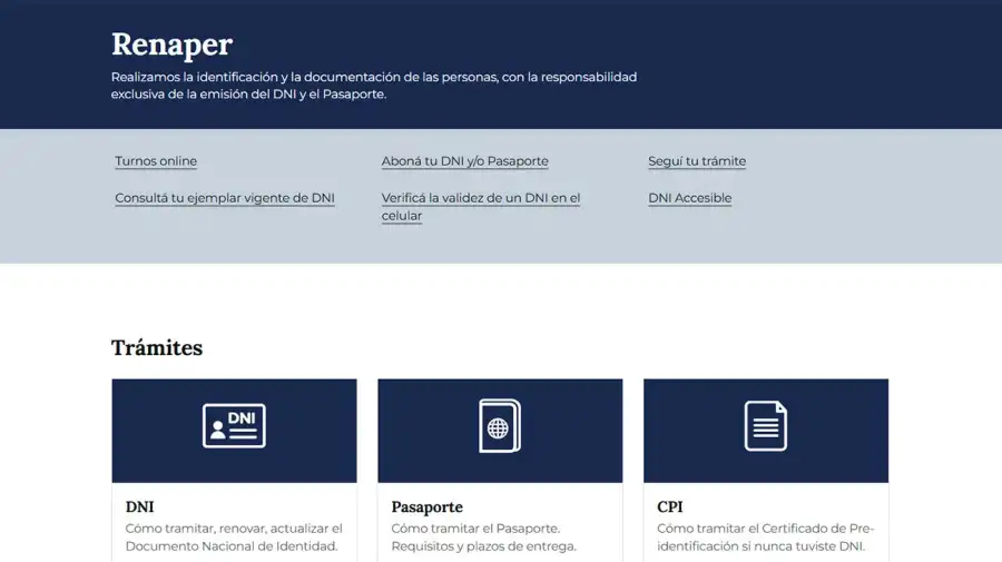 RENAPER PASAPORTE 08092025