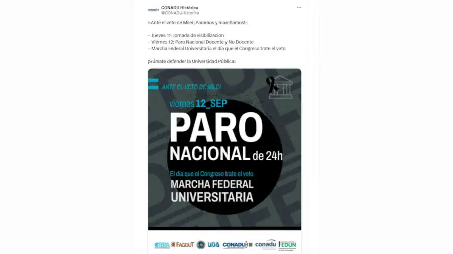 CONADU Histórica X 20250910
