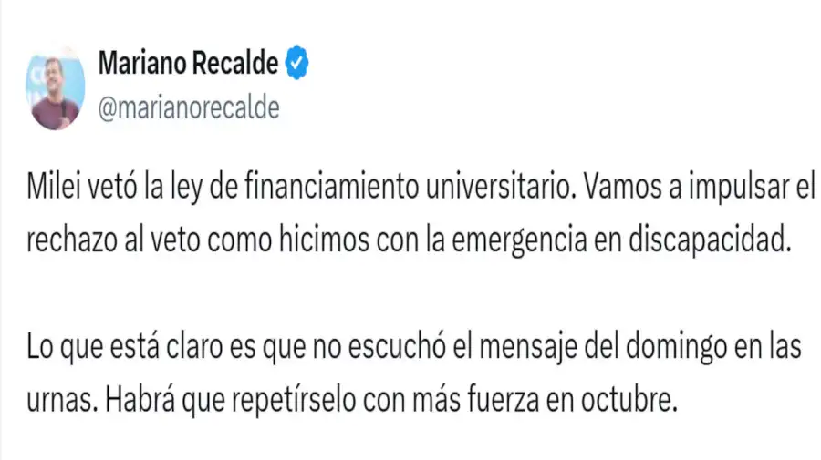 Mariano Recalde X 20250910