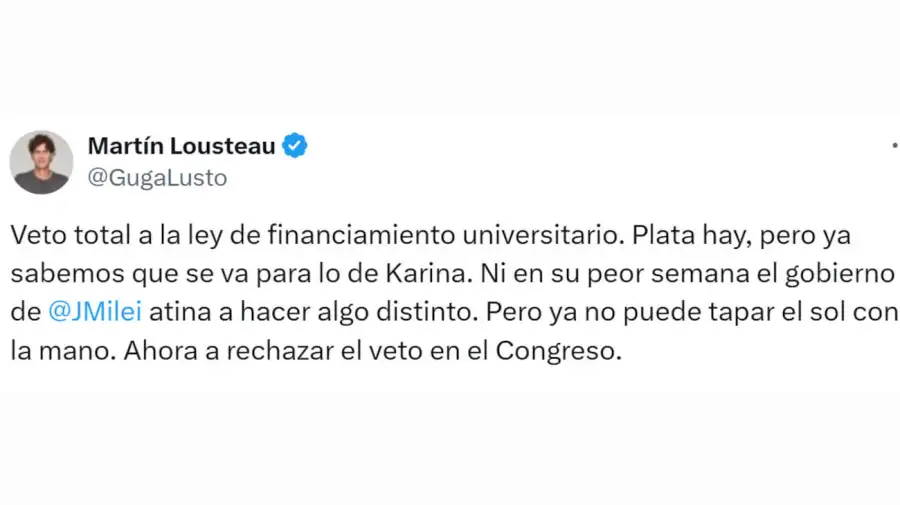 Martín Lousteau X 20250910