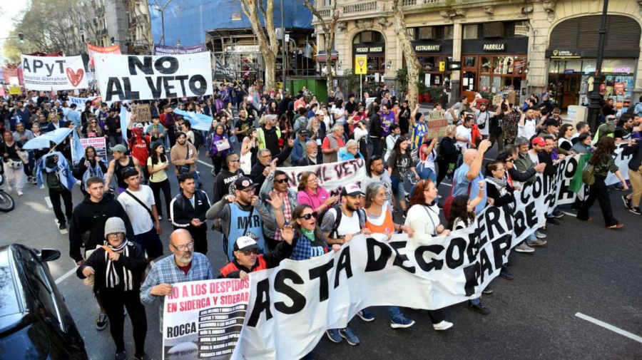 Marcha y ruidazo del Garrahan en rechazo al veto 20250912