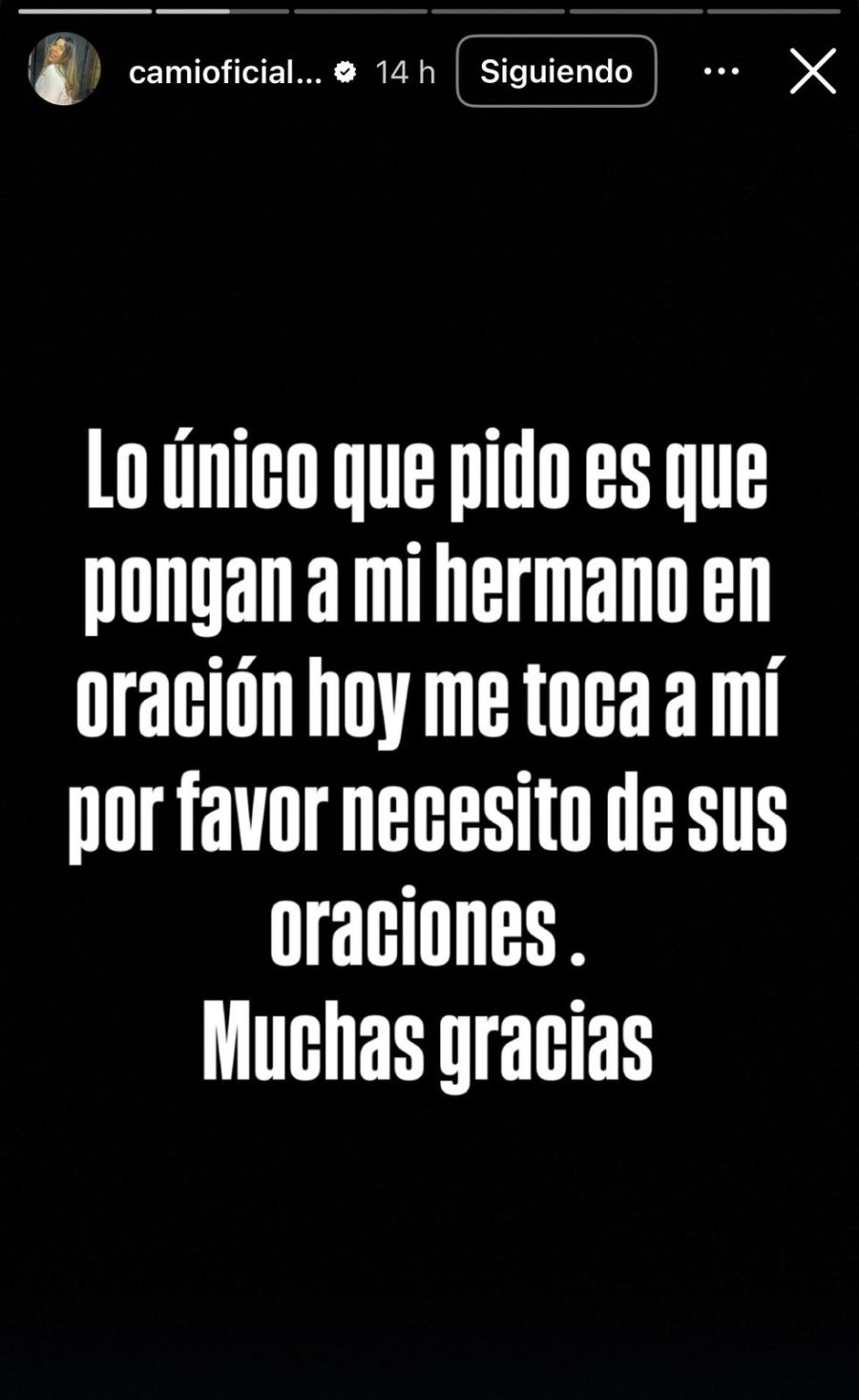 Cadena de oración por Thiago Medina