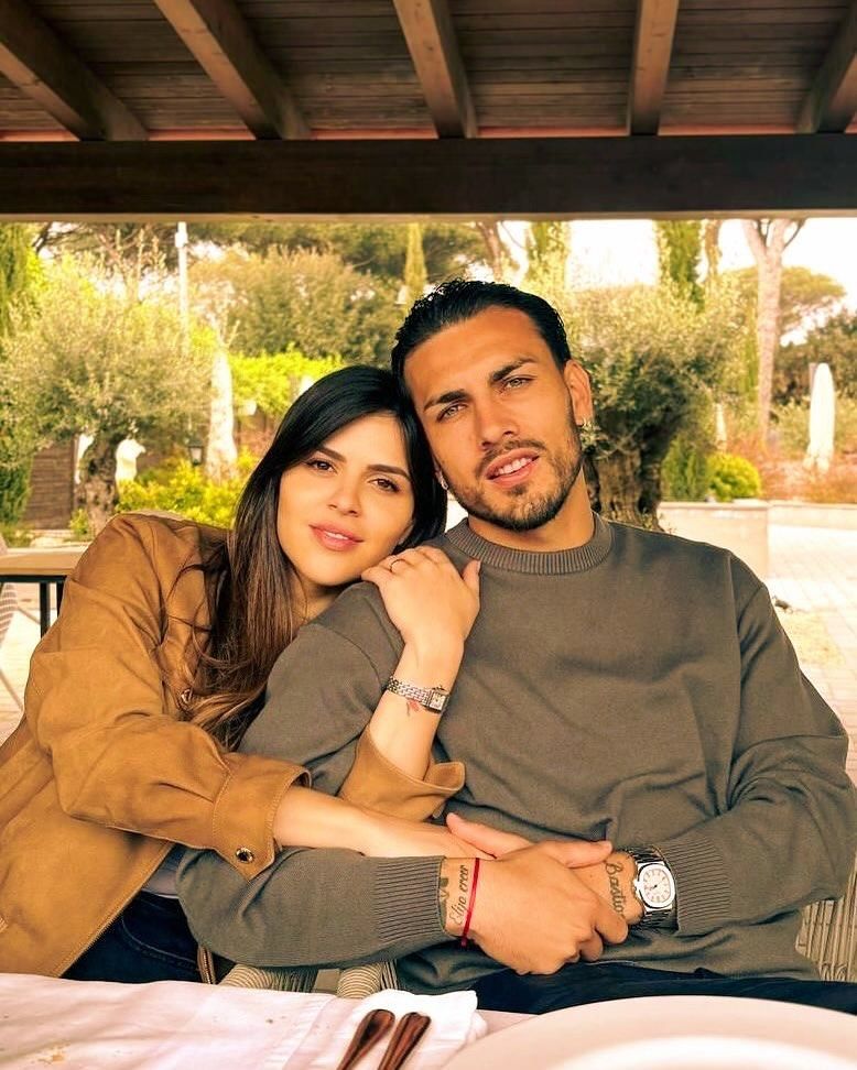 Camila Galante y Leandro Paredes