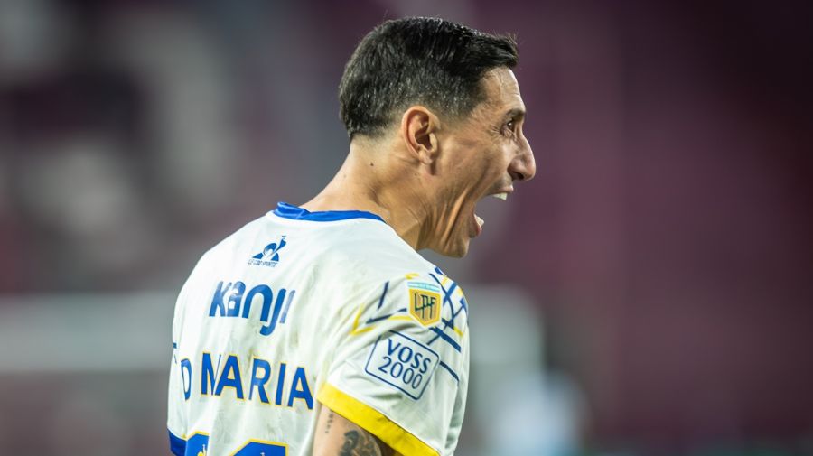 Ángel Di María con Rosario Central