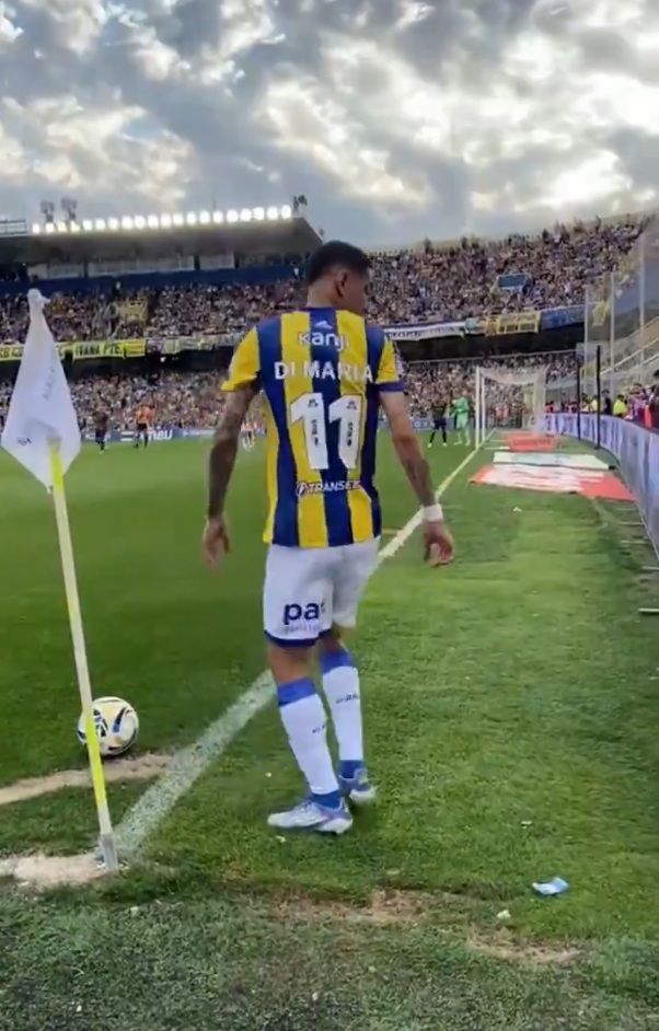 Ángel Di María gol olímpico a Boca
