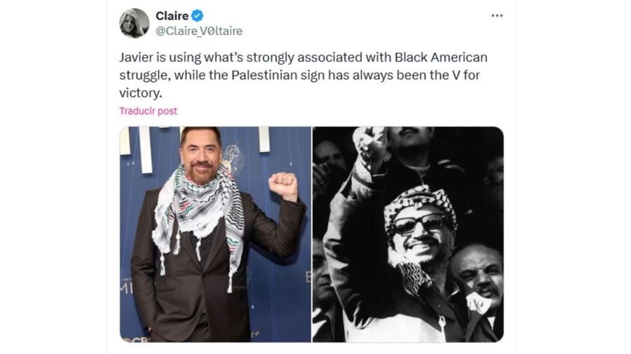 Javier Bardem keffiyeh