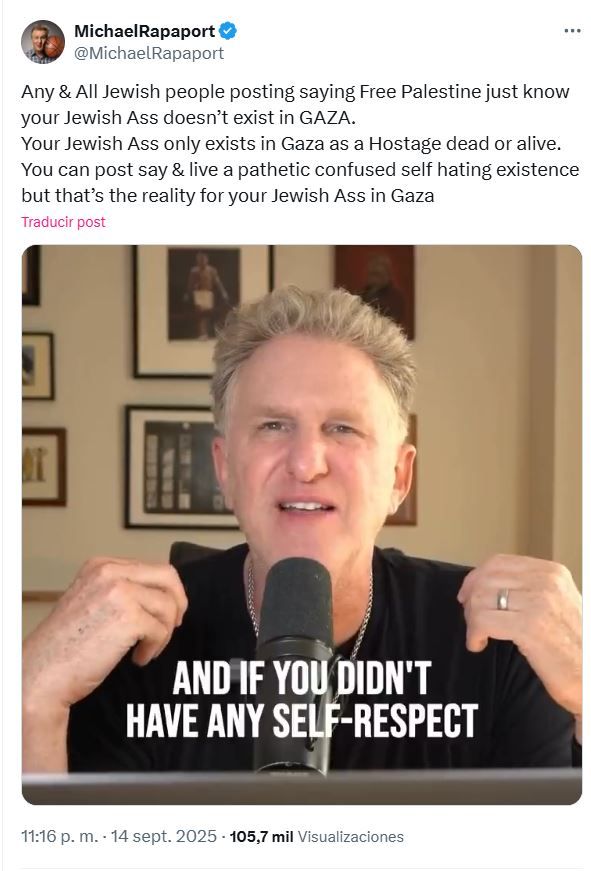 Michael Rapaport le responde a Hannah Einbinder