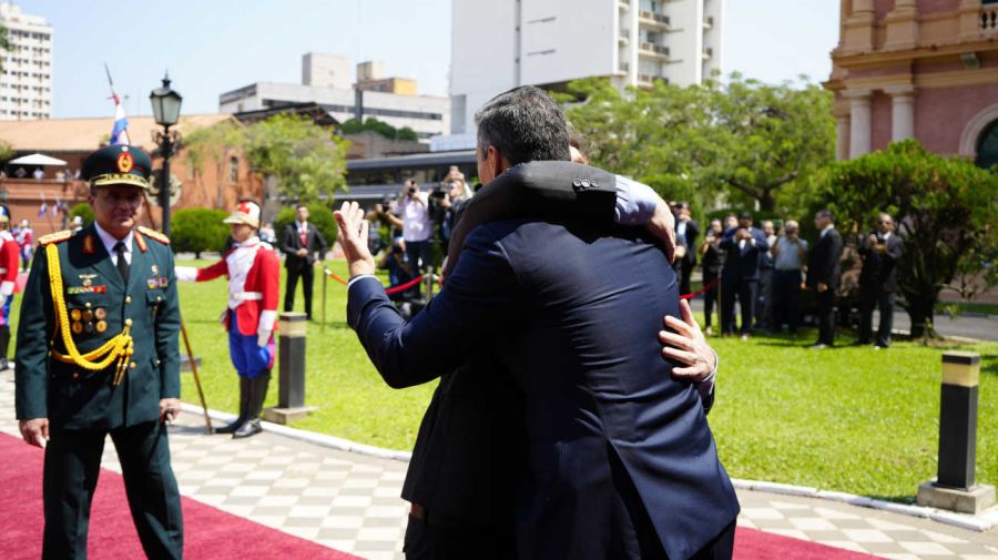 Javier Milei en Paraguay en su visita a Santiago Peña 20250916