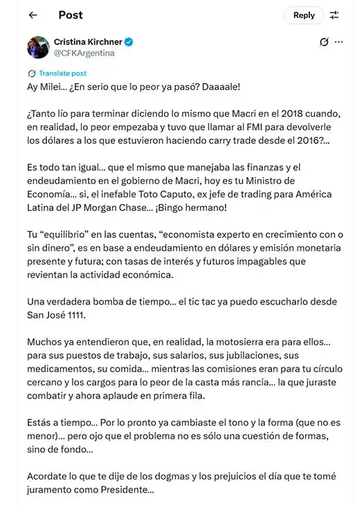 X CFKArgentina 16092025