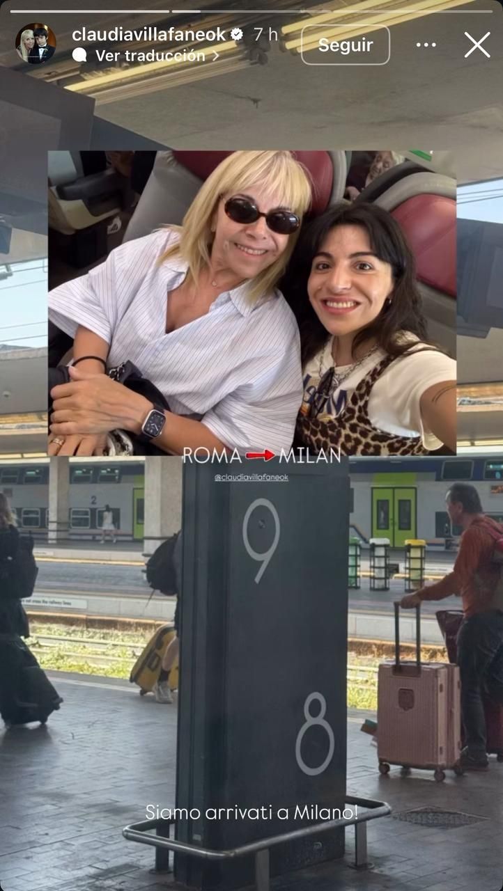 Claudia Villafañe y Dalma Maradona