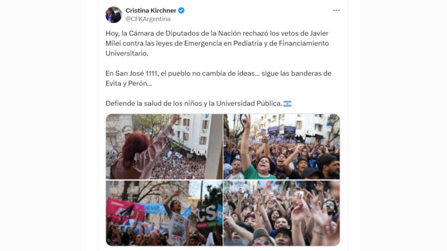 Cristina Kirchner X 20250917