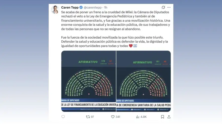 Doble triunfo de la oposición en la Cámara de Diputados