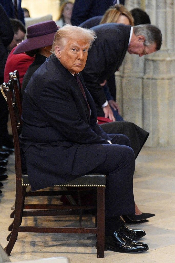 Donald Trump este miércoles dentro del Castillo de Windsor