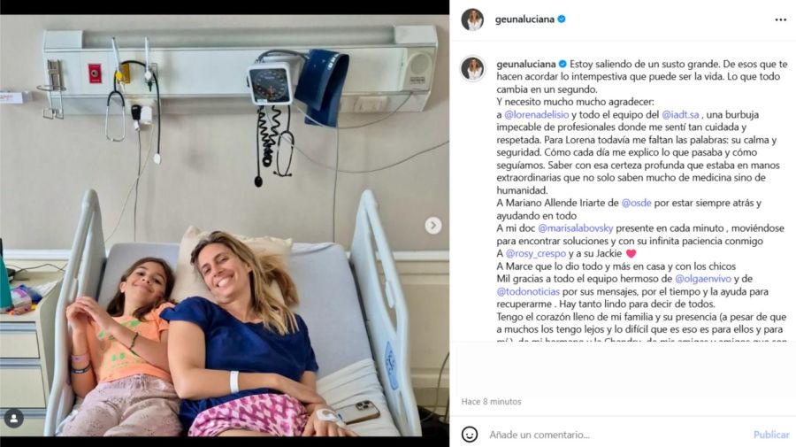 El mal momento de Luciana Geuna