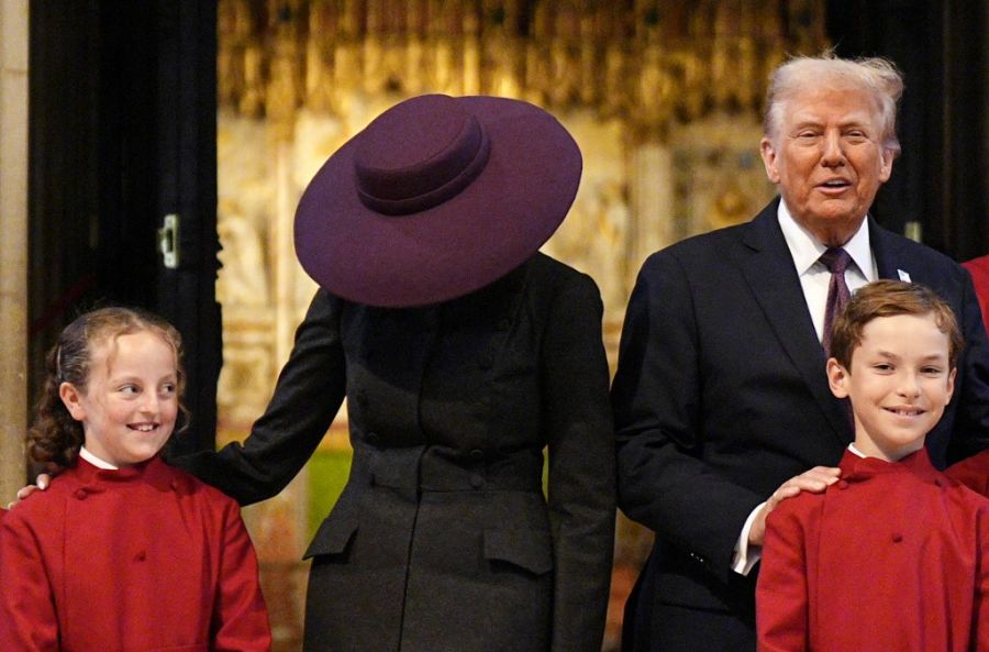 Melania Trump en el Castillo de Windsor este 17 de septiembre