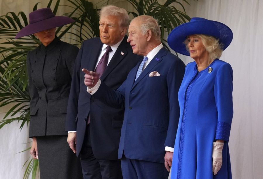 Melania Trump en el Castillo de Windsor este 17 de septiembre