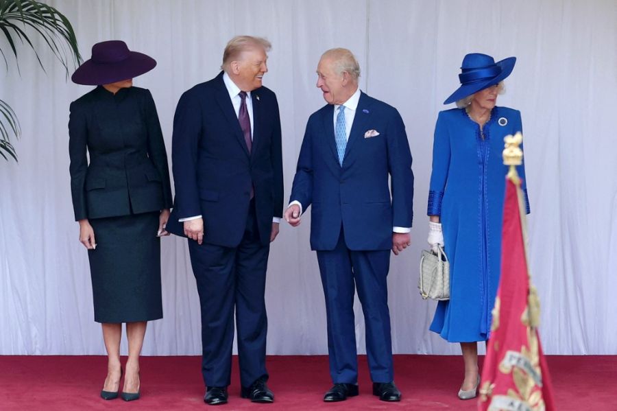 Melania Trump en el Castillo de Windsor este 17 de septiembre