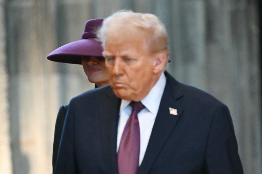 Melania Trump en el Castillo de Windsor este 17 de septiembre