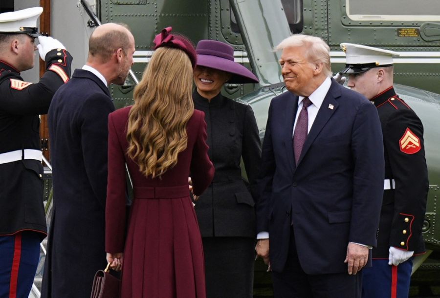Melania Trump en el Castillo de Windsor este 17 de septiembre