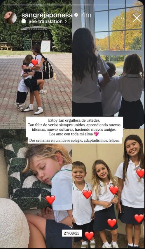 El colegio de los hijos de la China Suárez