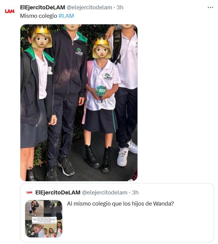 El colegio de los hijos de la China Suárez