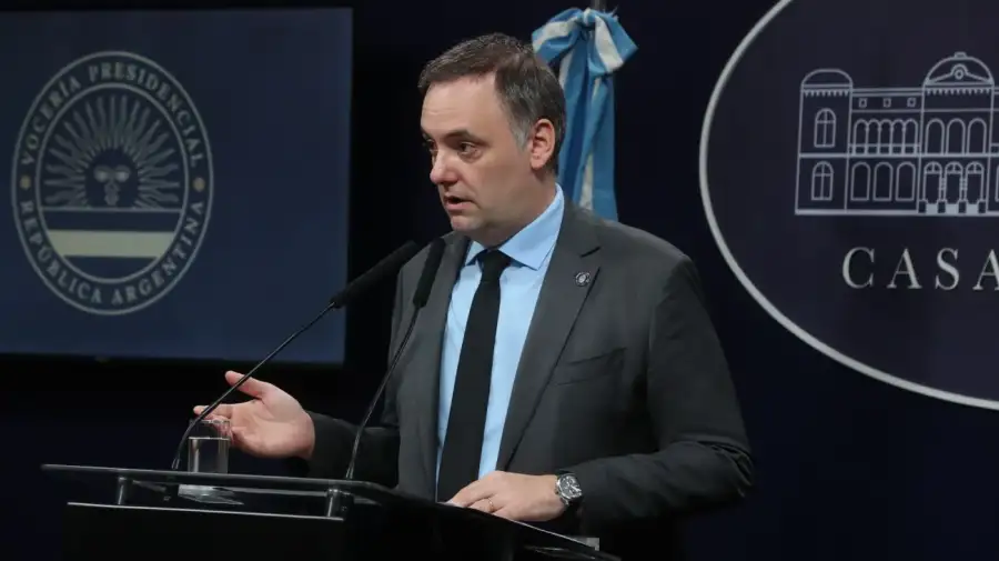 El vocero presidencial Manuel Adorni