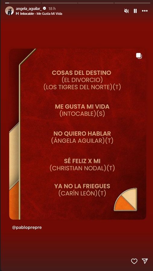 Los posteos de Ángela Aguilar por la nominación de los Latin Grammy 2025