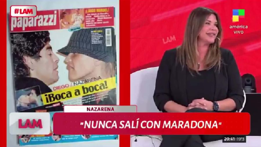 Nazarena Velez desmintió el romance con Diego Maradona