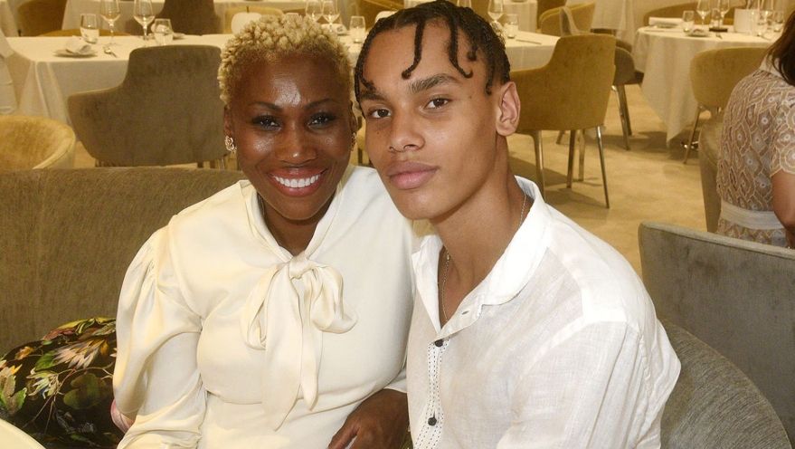Alexandre Grimaldi y su madre, Nicole